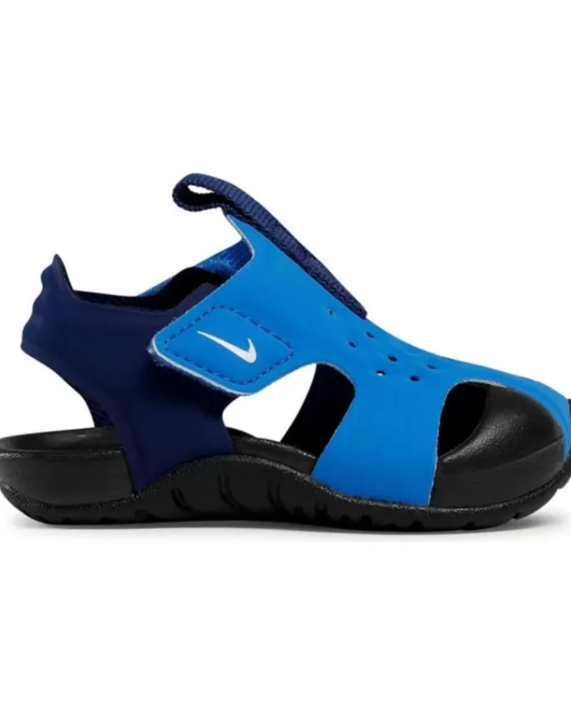 Boy NIKE Flip Flops-Girl And Boy Zapatillas Deporte Sandalias Sunray Protect 3 Azul T Multi