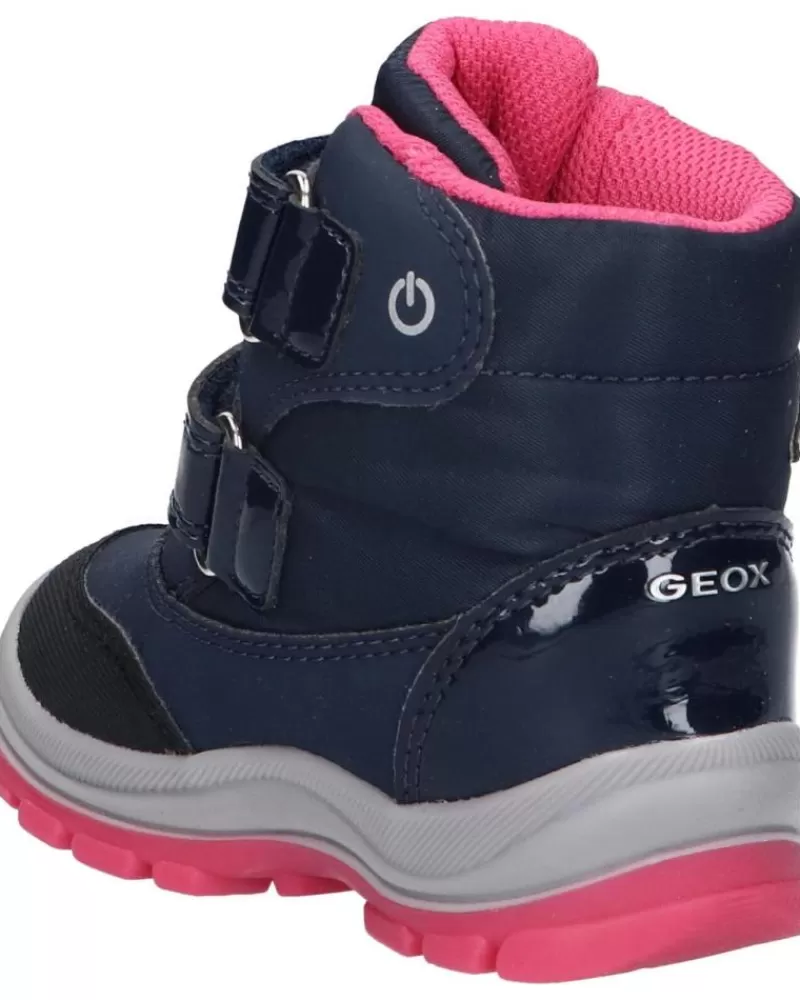 Girl GEOX Boots-Girl Boots B163Wa 050Fu B Flanfil Girl B Abx C4268 Navy-Fuchsia