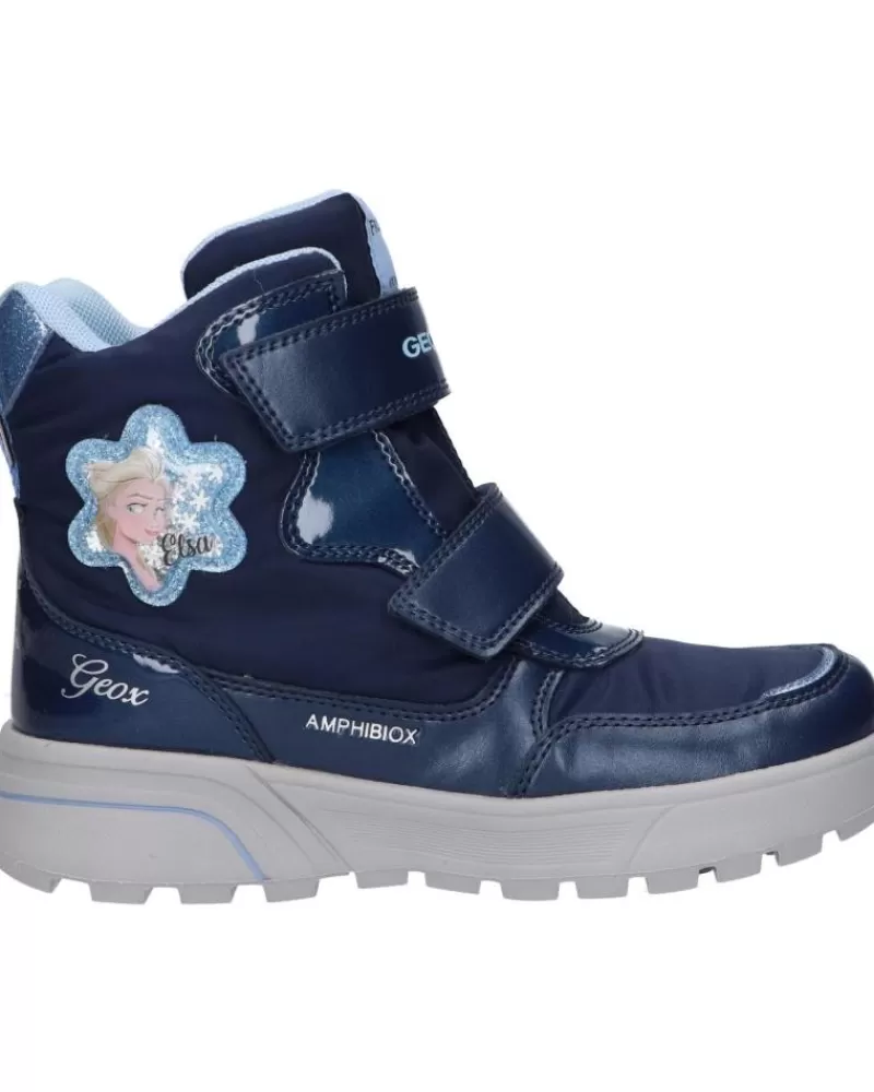 Girl GEOX Mid Boots-Girl Boots J048Aa 0Funf J Sveggen Girl B Abx C4231 Navy-Sky