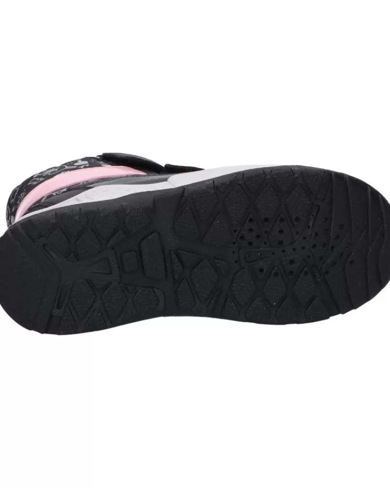 Girl GEOX Mid Boots-Girl Boots J04Cfb 0Nfmn J Sentiero Girl B Wp C0618 Black-Pink