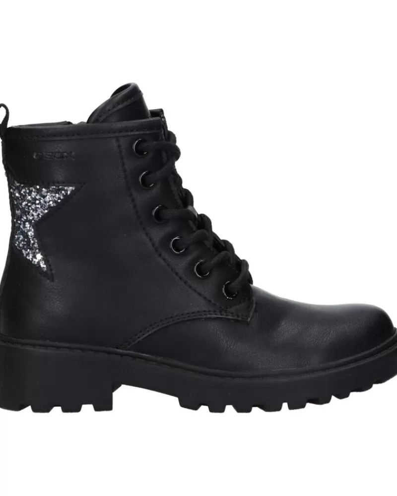 Girl GEOX Mid Boots-Girl Boots J9420G 0Bcew J Casey Girl C9999 Black