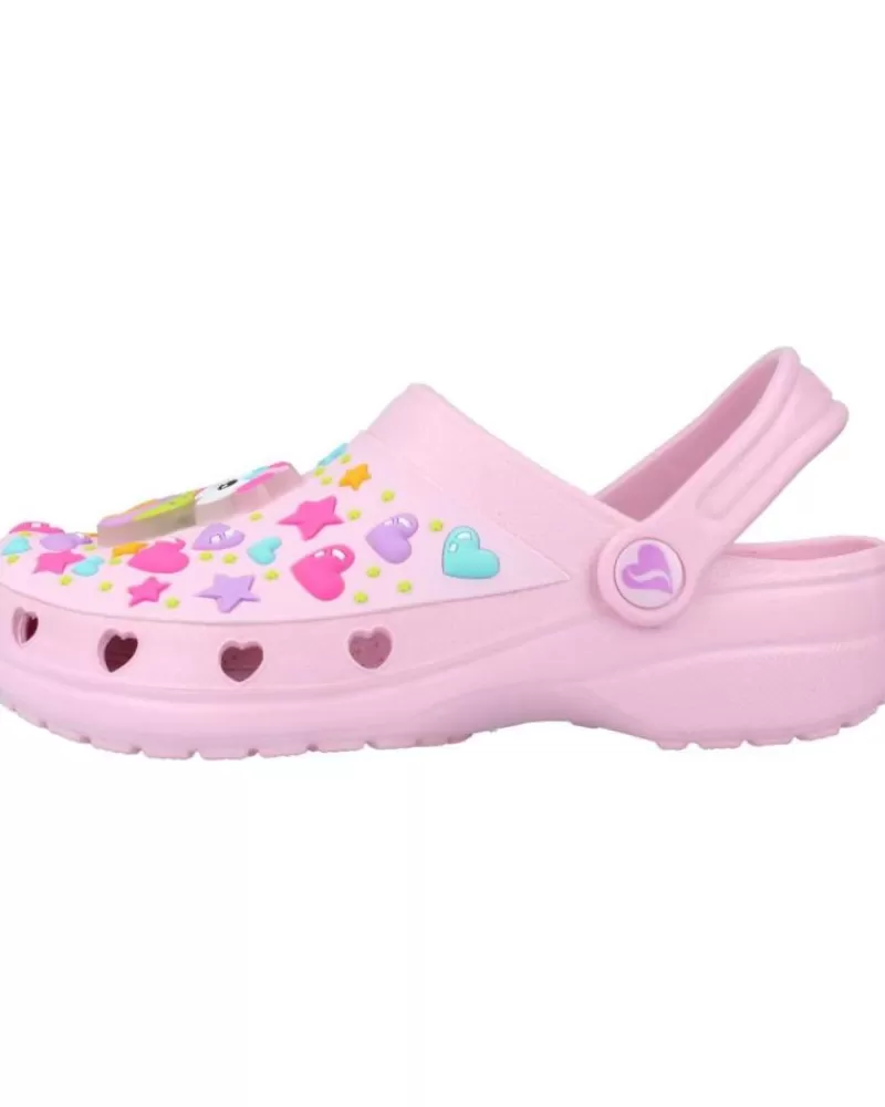 Girl SKECHERS Clogs-Girl Clogs Heart Charmer-Unicorn Delig Rosa