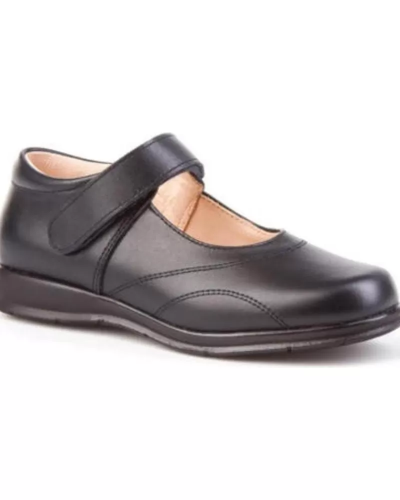 Girl ANGELITOS Flat Shoes-Girl Flat Shoes Bailarinas 461 Negro