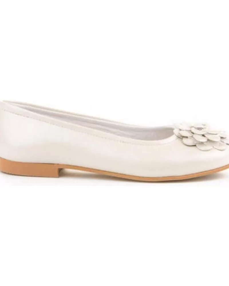 Girl ANGELITOS Flat Shoes-Girl Flat Shoes Bailarinas 995 Beige