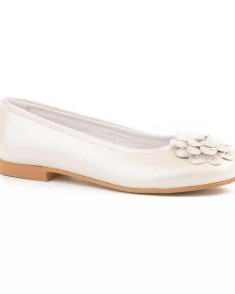 Girl ANGELITOS Flat Shoes-Girl Flat Shoes Bailarinas 995 Beige