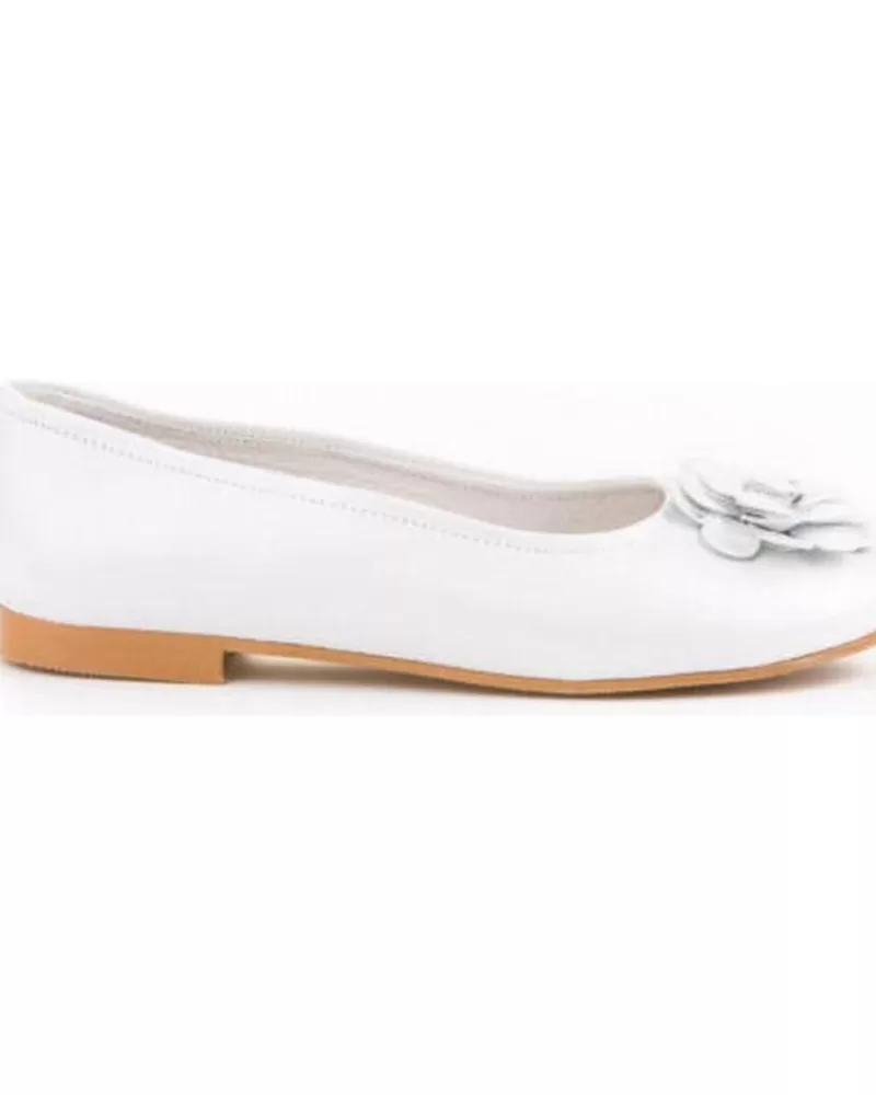 Girl ANGELITOS Flat Shoes-Girl Flat Shoes Bailarinas 995 Blanco