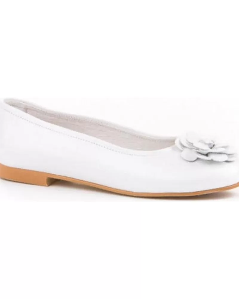 Girl ANGELITOS Flat Shoes-Girl Flat Shoes Bailarinas 995 Blanco
