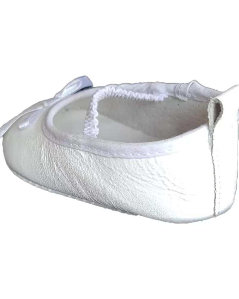 Girl COLORES Flat Shoes-Girl Flat Shoes Bailarinas 128692-B Blanco