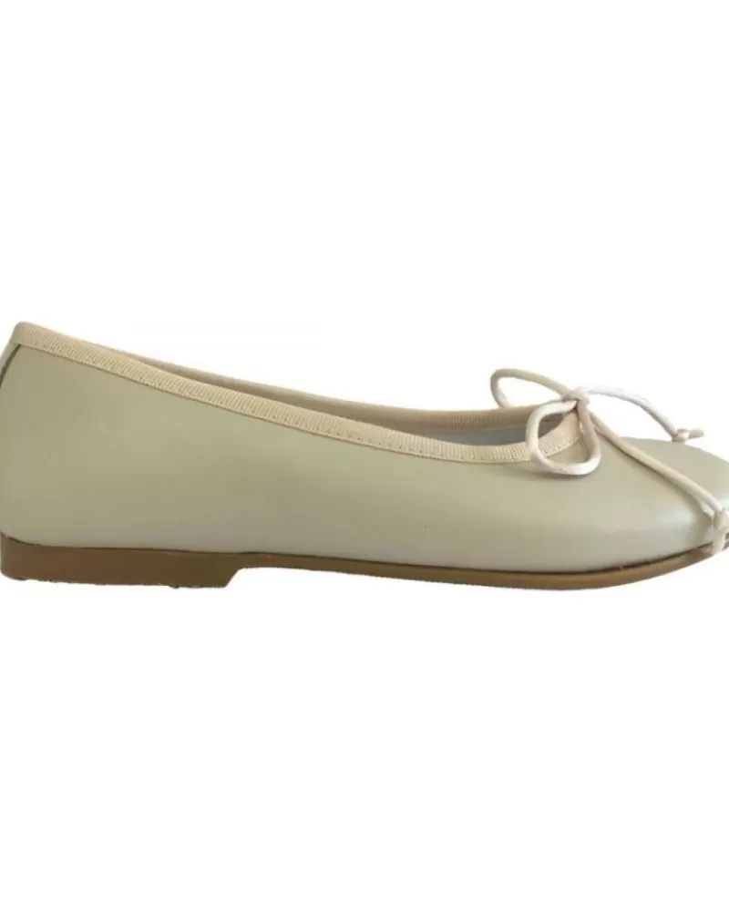 Girl CRIOS Flat Shoes-Girl Flat Shoes 49-166 Bailarina Beige