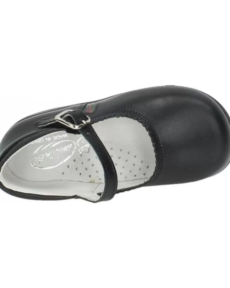 Girl OTRAS MARCAS Flat Shoes-Girl Flat Shoes Bambinelli 457 Merceditas Piel Con Hebilla Azul