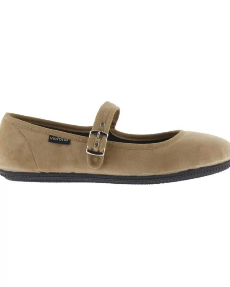 Girl VICTORIA Flat Shoes-Girl Flat Shoes Merceditas Miel