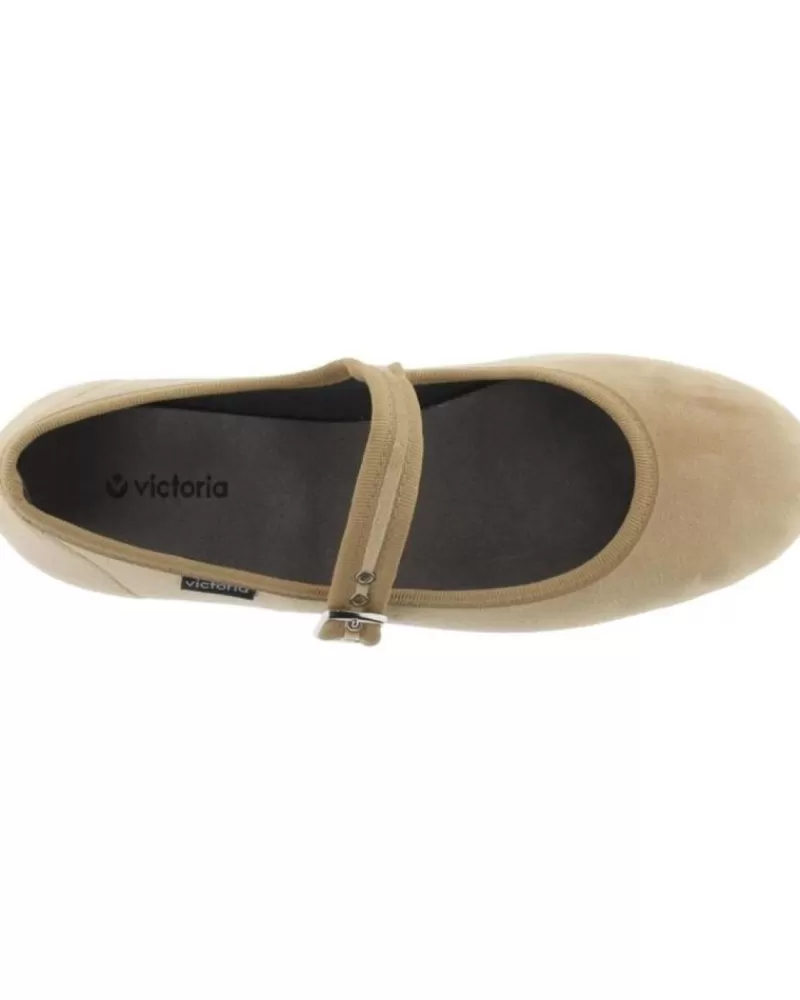 Girl VICTORIA Flat Shoes-Girl Flat Shoes Merceditas Miel