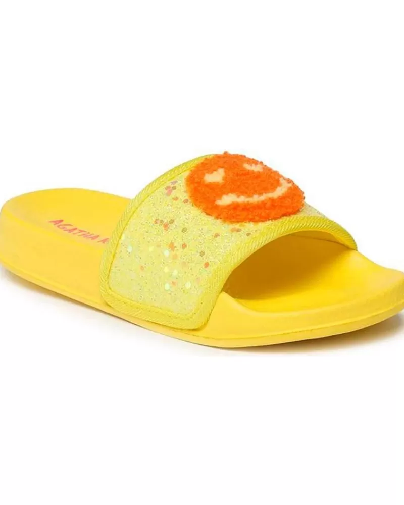 Girl AGATHA RUIZ DE LA PRADA Flip Flops-Girl Flip Flops Chanclas 232983 Smile Amarillo