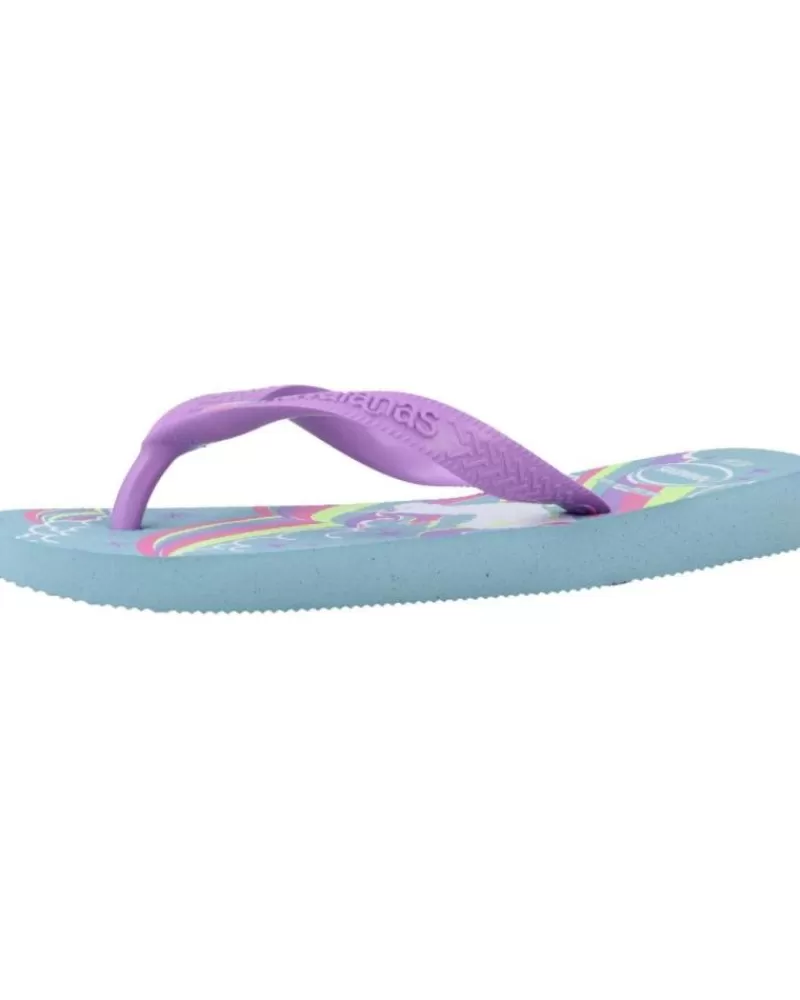 Girl HAVAIANAS Flip Flops-Girl Flip Flops Kids Fantasy Violeta