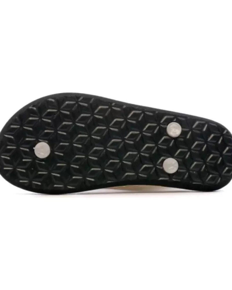 Girl KAPPA Flip Flops-Girl Flip Flops Chanclas Mooney Marron Silver Kid Multi