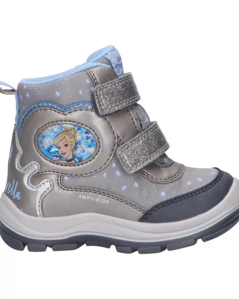 Girl GEOX Mid Boots-Girl B163Wb 054Fu B Flanfil Girl B Abx C1009 Dk Silver