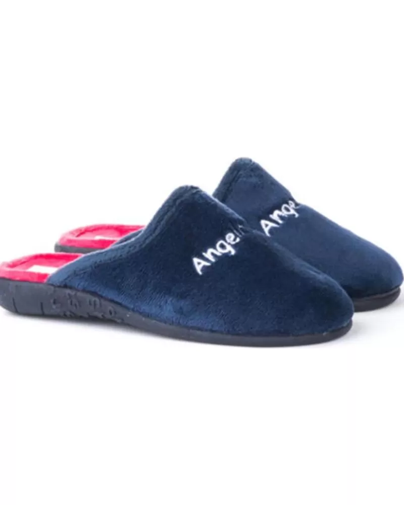 Girl ANGELITOS House Slipers-Girl House Slipers Pantufla 131 Marino