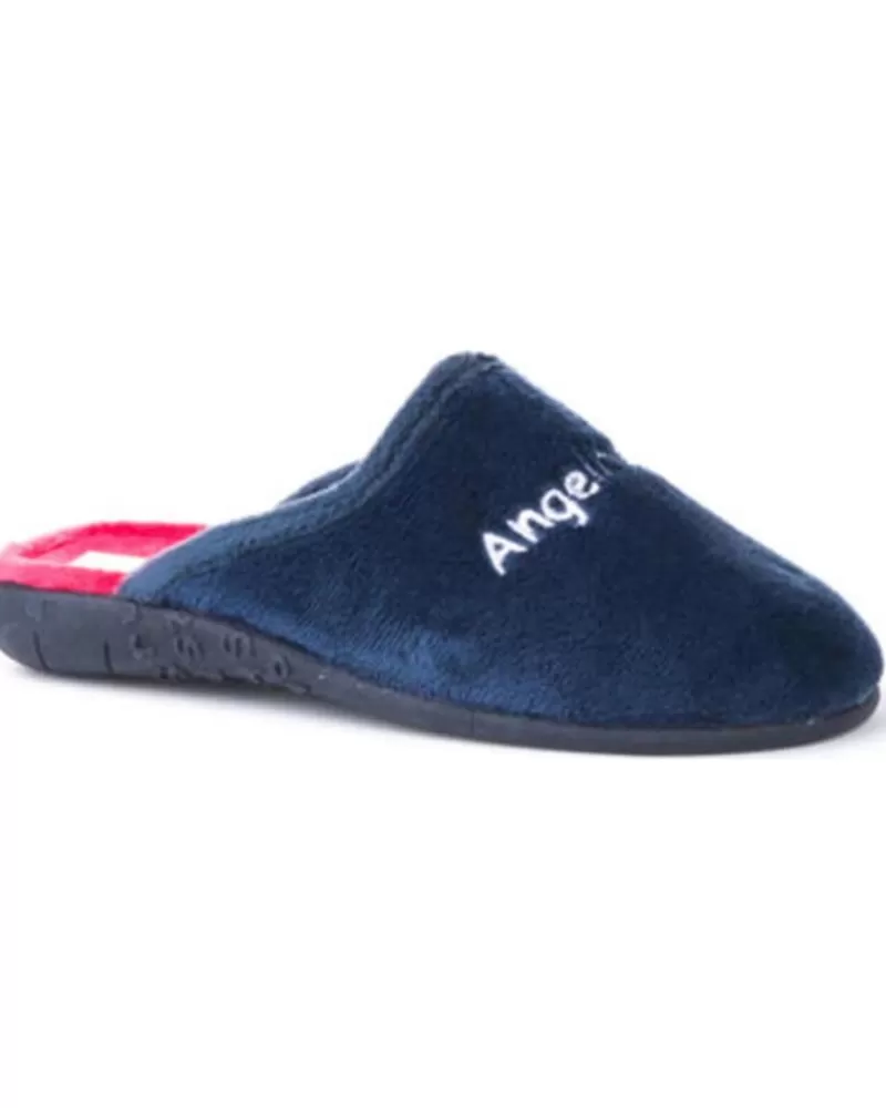 Girl ANGELITOS House Slipers-Girl House Slipers Pantufla 131 Marino
