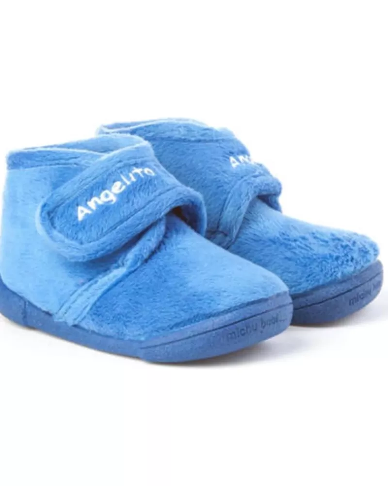 Girl ANGELITOS House Slipers-Girl House Slipers Pantufla Infantil 130 Azul