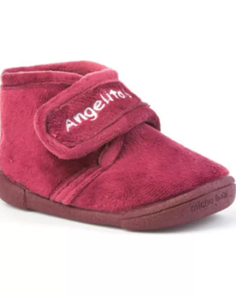Girl ANGELITOS House Slipers-Girl House Slipers Pantufla Infantil 130 Burdeos
