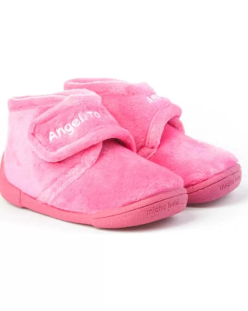 Girl ANGELITOS House Slipers-Girl House Slipers Pantufla Infantil 130 Fuxia