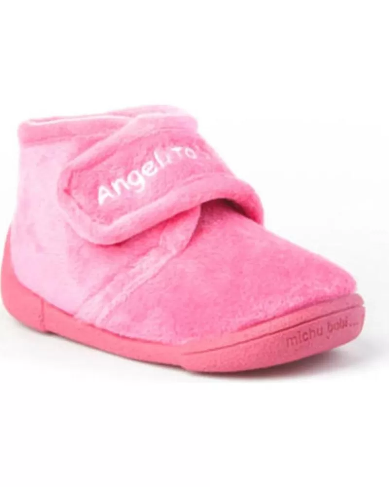 Girl ANGELITOS House Slipers-Girl House Slipers Pantufla Infantil 130 Fuxia