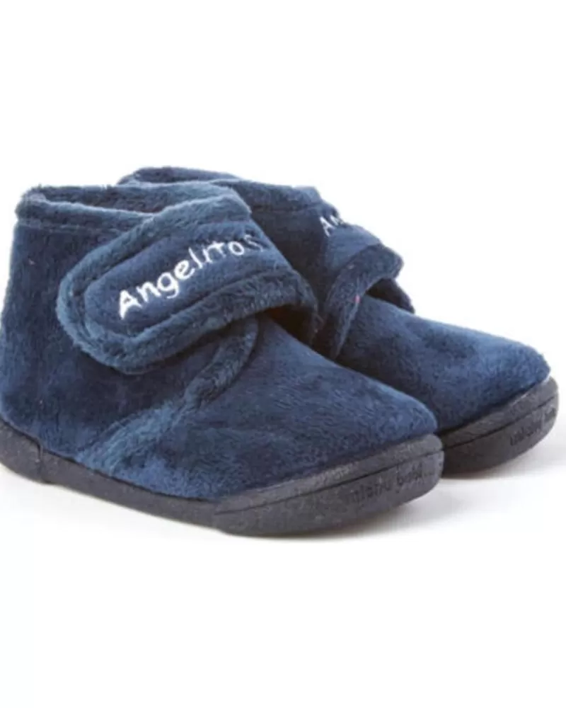 Girl ANGELITOS House Slipers-Girl House Slipers Pantufla Infantil 130 Marino