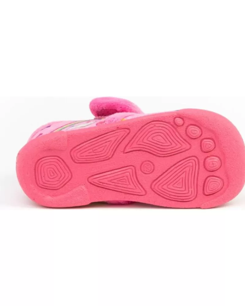 Girl ANGELITOS House Slipers-Girl House Slipers Pantufla Infantil Unicornio 138 Rosa