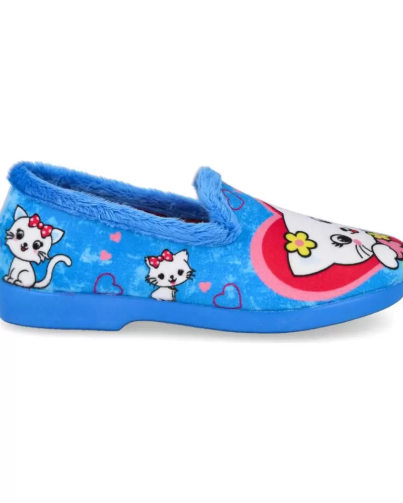 Girl BUBBLE BOBBLE House Slipers-Girl House Slipers 12400 Zapatillas De Casa Nina Azul