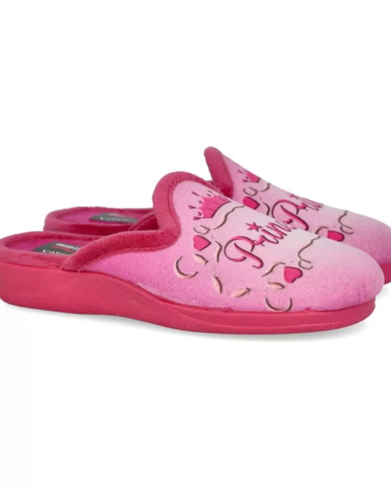 Girl L&R SHOES House Slipers-Girl House Slipers L&R Shoes Lr Shoes 220-28 Zapatillas De Casa Nin Fuxia