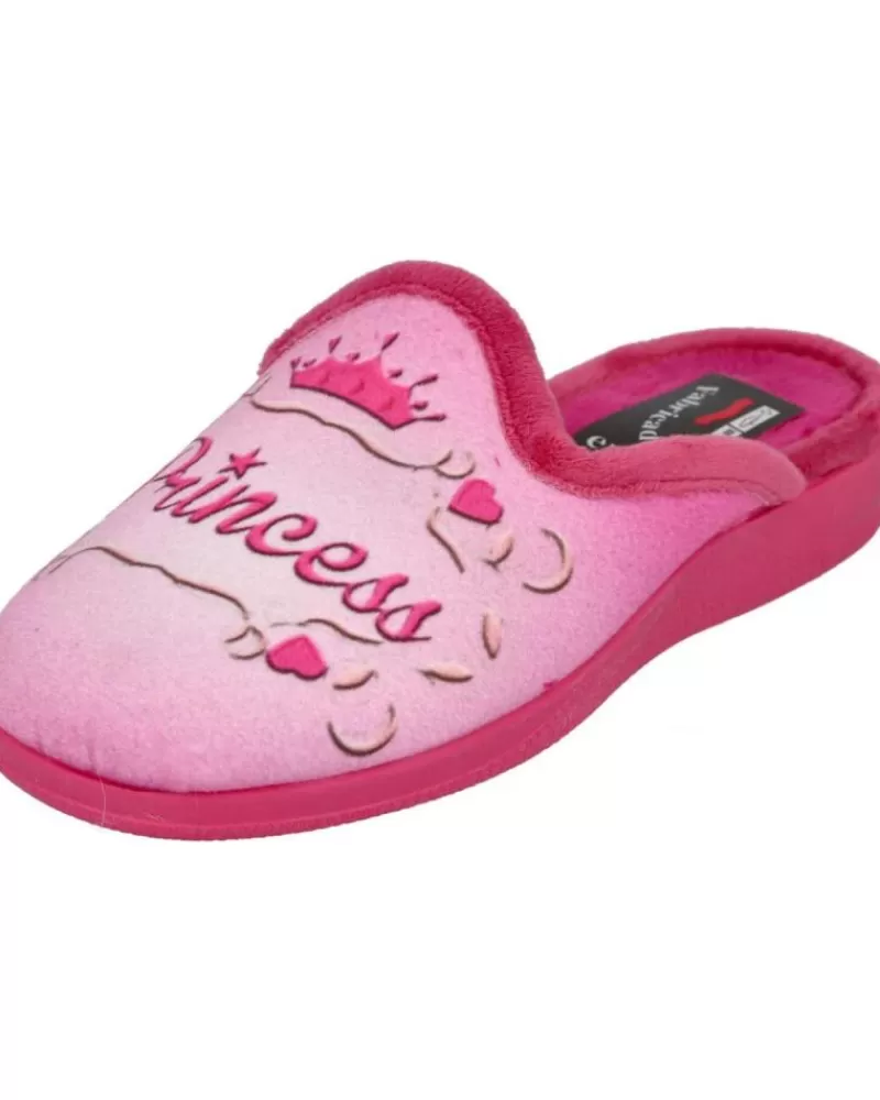 Girl L&R SHOES House Slipers-Girl House Slipers L&R Shoes Lr Shoes 220-28 Zapatillas De Casa Nin Fuxia