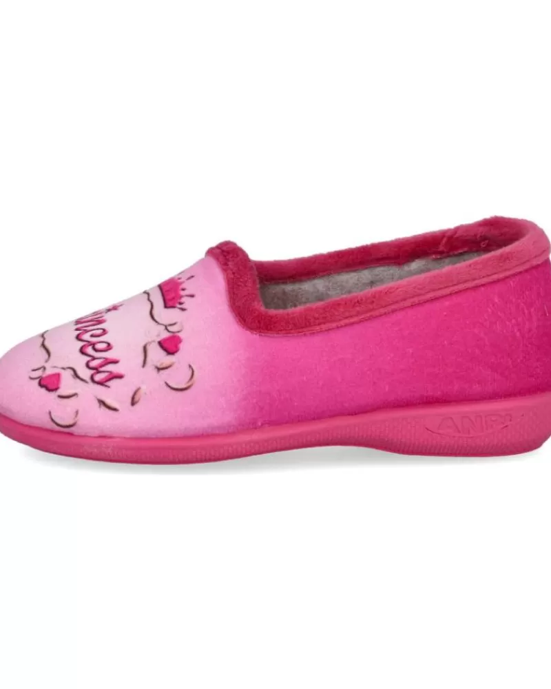 Girl L&R SHOES House Slipers-Girl House Slipers L&R Shoes Lr Shoes 300-28 Zapatillas De Casa Nin Fuxia
