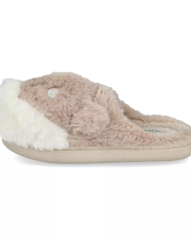 Girl L&R SHOES House Slipers-Girl House Slipers L&R Shoes Lr Shoes Mb8742 Zapatillas Casa Ninos Beige