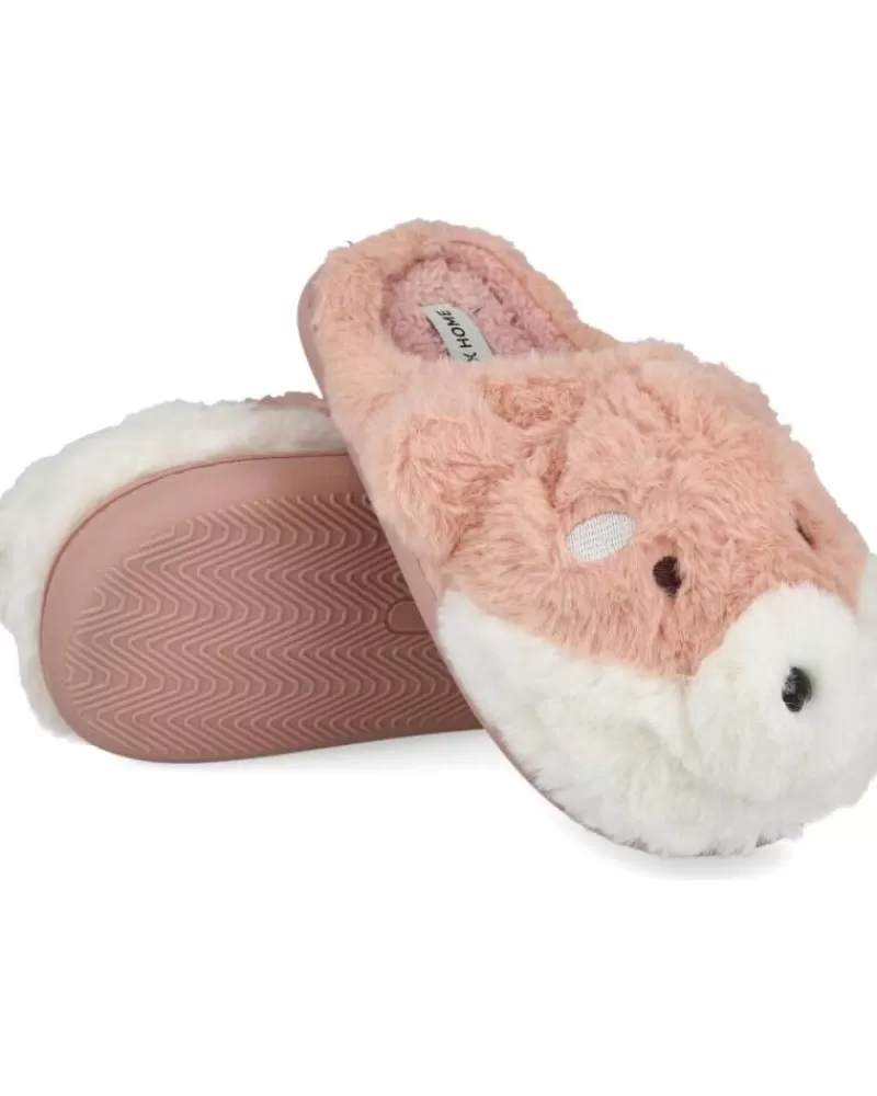 Girl L&R SHOES House Slipers-Girl House Slipers L&R Shoes Lr Shoes Mb8742 Zapatillas Casa Ninos Coral