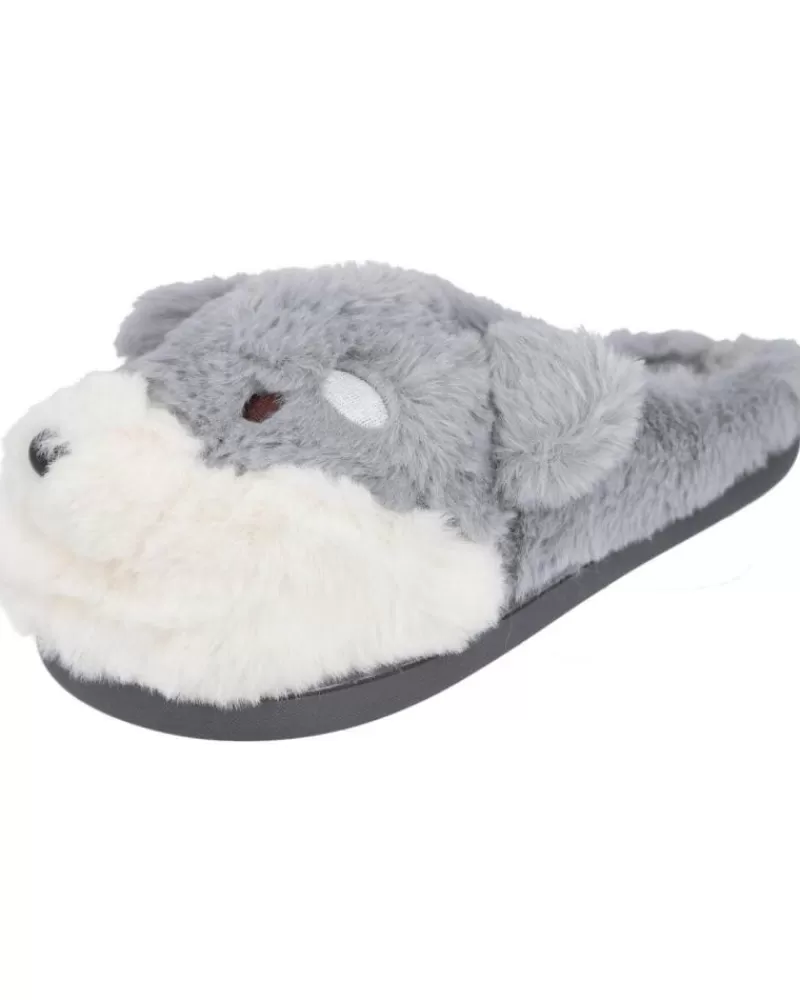 Girl L&R SHOES House Slipers-Girl House Slipers L&R Shoes Lr Shoes Mb8742 Zapatillas Casa Ninos Gris