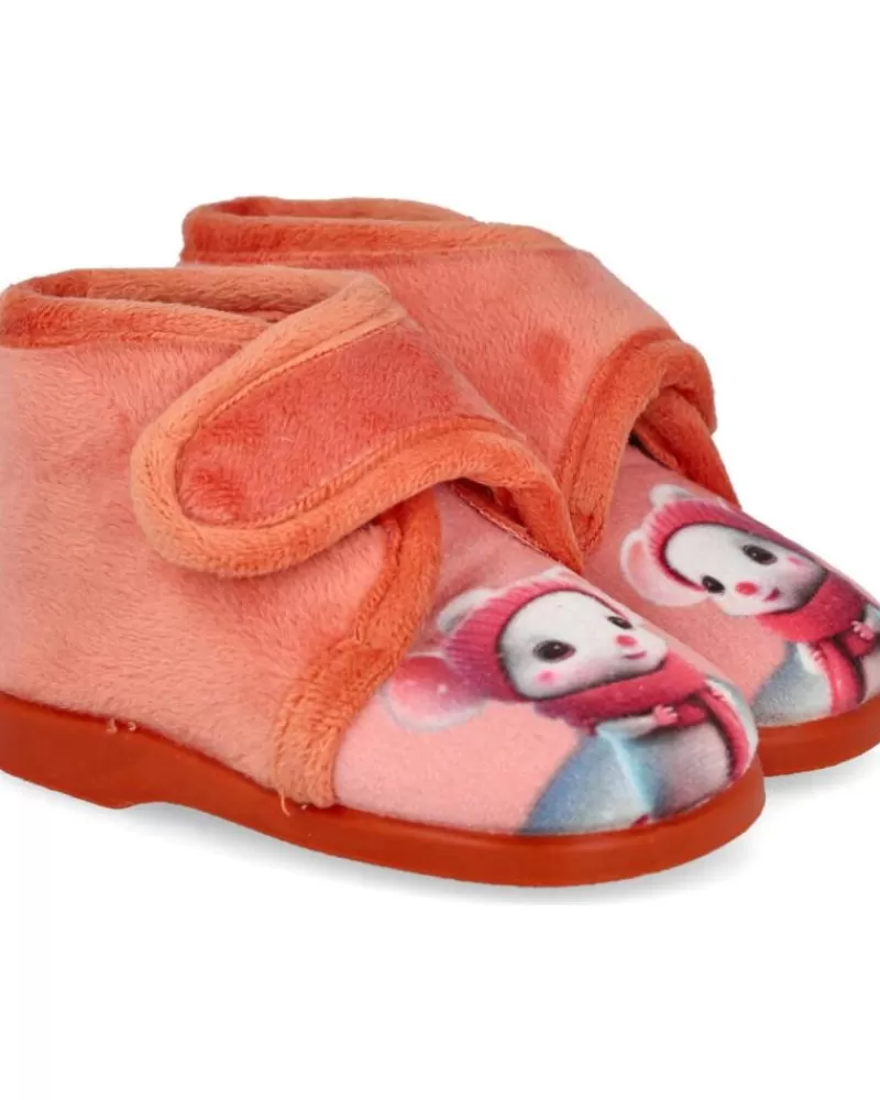 Girl L&R SHOES House Slipers-Girl House Slipers L&R Shoes Lr Shoes Md100-6 Zapatillas De Casa Be Naranja