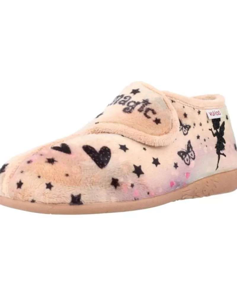 Girl VUL-LADI House Slipers-Girl House Slipers 5247 140 Beis