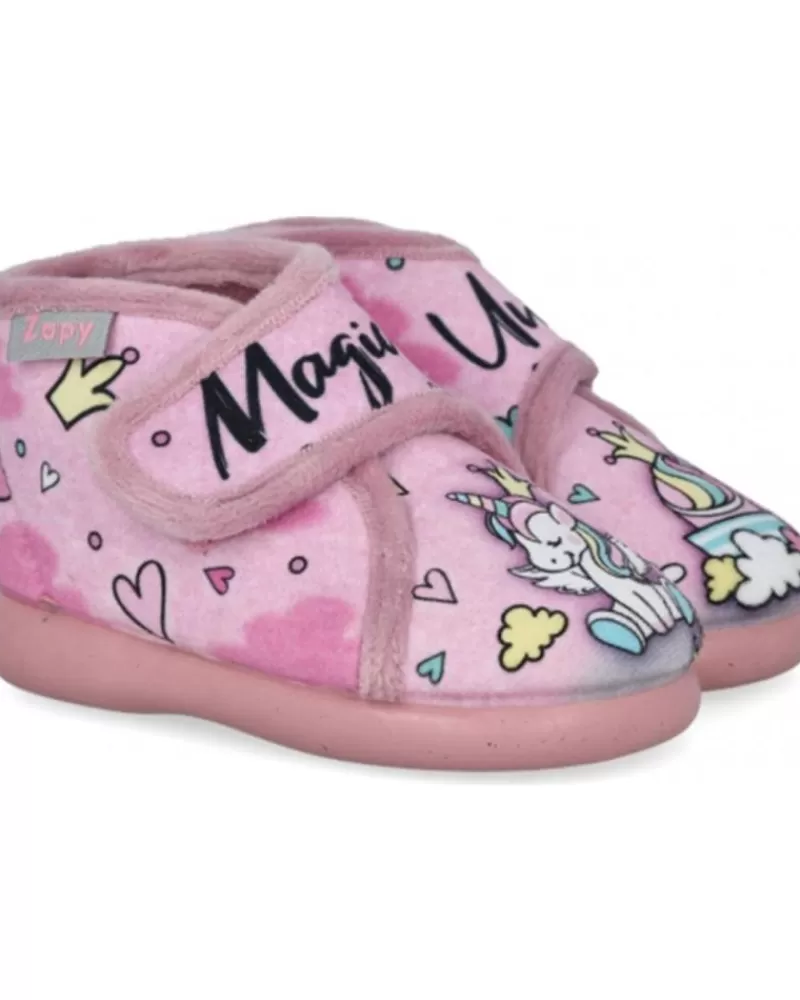 Girl ZAPY House Slipers-Girl House Slipers Zapatillas Casa Malva