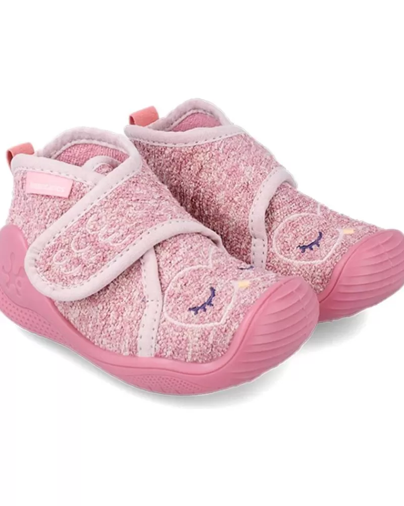 Girl BIOMECANICS Infant-Girl Infant Pantufla Biohome Buho 231294-B Rosa