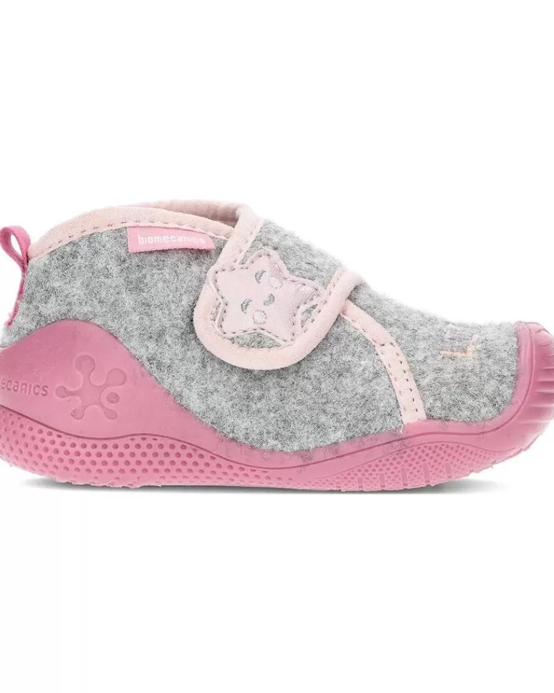 Girl BIOMECANICS House Slipers-Girl Infant Pantufla Estrellita 231293-B Gris