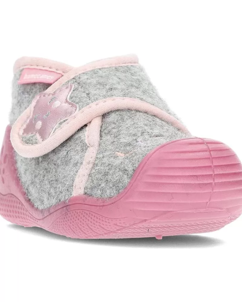 Girl BIOMECANICS House Slipers-Girl Infant Pantufla Estrellita 231293-B Gris