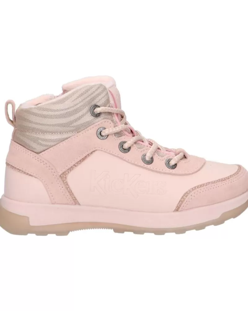 Girl KICKERS Sports Shoes-Girl 910820-30 Kickfauna 131 Rose Clair