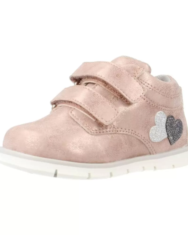 Girl CHICCO Shoes-Girl Mid Boots Casual Forrisa Nina Rosa 70024 Rosa Empolvado