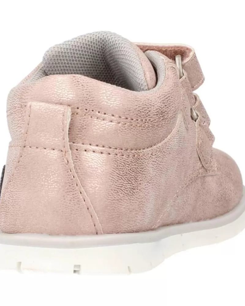 Girl CHICCO Shoes-Girl Mid Boots Casual Forrisa Nina Rosa 70024 Rosa Empolvado