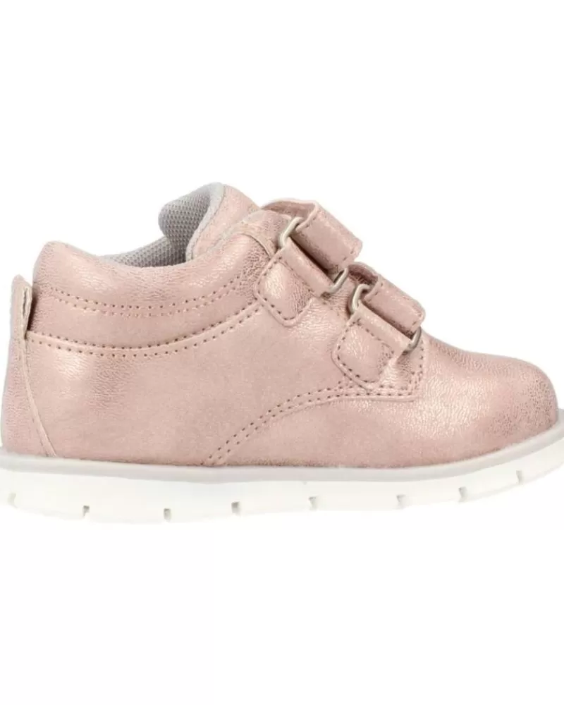 Girl CHICCO Shoes-Girl Mid Boots Casual Forrisa Nina Rosa 70024 Rosa Empolvado