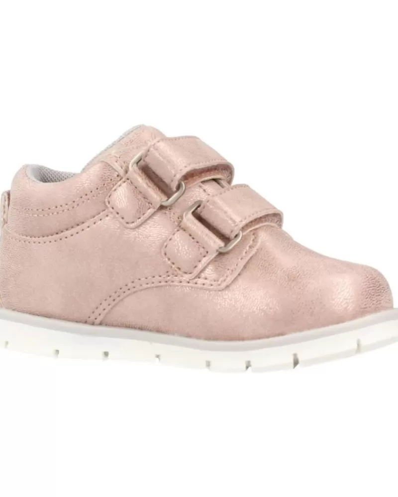 Girl CHICCO Shoes-Girl Mid Boots Casual Forrisa Nina Rosa 70024 Rosa Empolvado