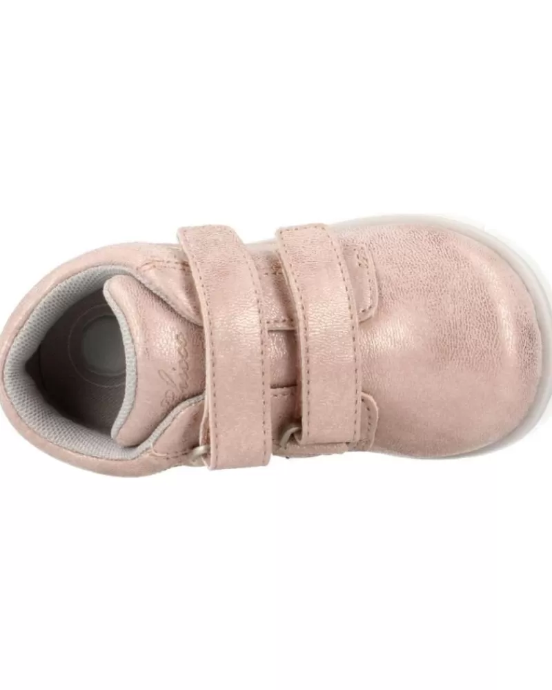 Girl CHICCO Shoes-Girl Mid Boots Casual Forrisa Nina Rosa 70024 Rosa Empolvado