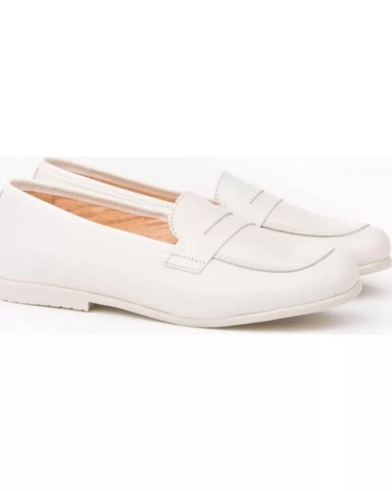 Girl ANGELITOS Moccasins-Girl Mocasines Mocasin Piel 390 Beige