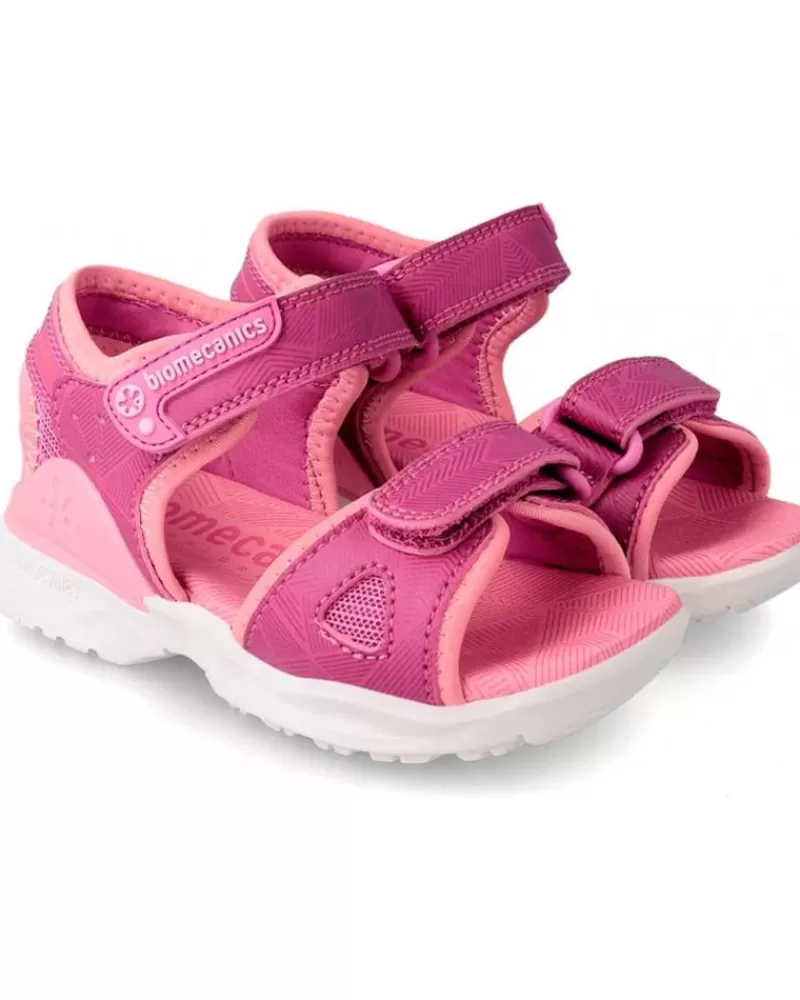 Girl BIOMECANICS Sandals-Girl Sandals Sandalia 222261 Biotrek Fucsia