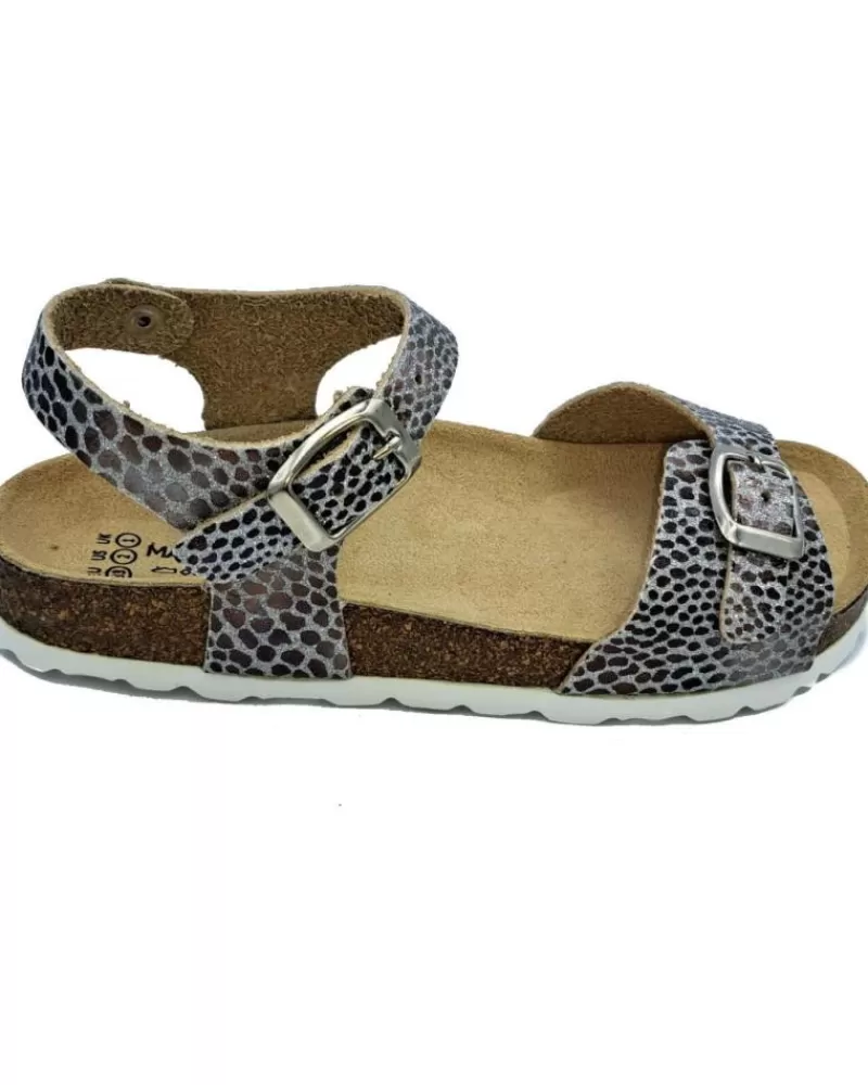 Girl CALZADOMANIA Sandals-Girl Sandals Sandalia Piel Plata